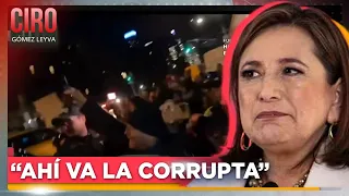 “Ahí va la corrupta”: Simpatizantes de Morena se manifestaron contra Xóchitl Gálvez en NY | Ciro