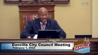Danville City Council Meeting - February 1, 2022