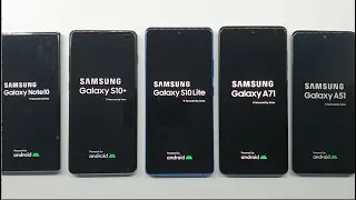 Samsung Galaxy Note10 vs S10+ vs S10 Lite vs A71 vs A51  benchmark test