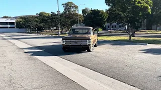 1968 Ford F-250 short bed crown Vic full frame swap donuts!!