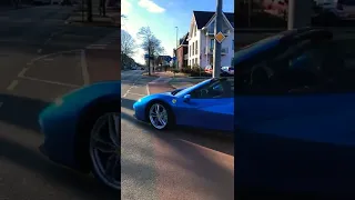 Blue Ferrari 488 Spyder Sound 😈😈 #carlover #shorts #ferrari #shortvideo #itsmeshubham #viralvideo