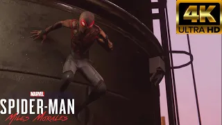 Miles Morales vs Rhino  with the classic suit