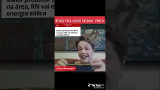 Dilma Rousseff 13 fala sobre estocar vento #lulapresidente
