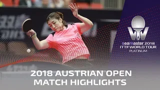 Cheng Meng vs Kim Song I | 2018 ITTF Austrian Open Highlights (R32)