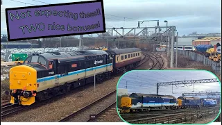 I nearly MISSED 3 great locos!!!! NINE locos in 2 hours!! 2 unexpected moves ! Crewe . 31st Jan 2024