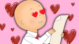 Karte zum Valentinstag | Caillou auf Deutsch