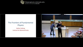 TASI Public Lecture   Nathan Seiberg on The Frontiers of Fundamental Physics