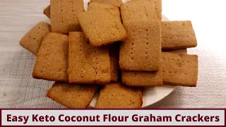 Quick Keto Graham Crackers (Coconut Flour) And Quick Keto Marshmallow Cream (Gluten Free)