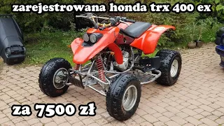 Najtańsza Zarejestrowana Honda TRX 400 EX w Polsce za 7500zł! + ! Wymiana łożyska koła w TRX 400 !