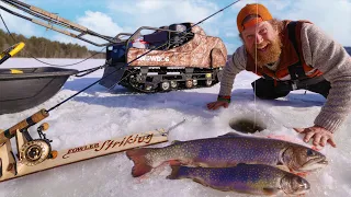 How To Find Trout in Any Season Catch & Cook | Maine Arctic Blast Survival Challenge Day 7 of 7