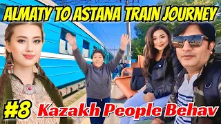 Kazakhstan 🇰🇿 Almaty to Astana Train | How to Treat Kazakh People with Indians | Kazakhstan Train