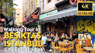 Besiktas (Beşiktaş) Istanbul 2024 Walking Tour | Exploring in Akaretler at City Center | 4K UHD