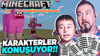 MINECRAFT HACKLEDİK! HAYVANLARA SESİMİZİ EKLEDİK! | MINECRAFT OYNUYORUZ