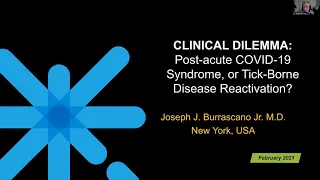 Webinar: Post-Acute Covid-19 Syndrome, or Tick-Borne Disease Reactivation