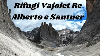 Trekking Rifugi Santner , Re Alberto e Vajolet , Dolomiti Trentino Alto Adige , Italy.