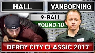 Shane Van Boening v Justin Hall ᴴᴰ 2017 Derby City Classic 9-ball Pool Round 10