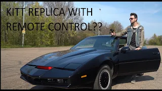 A Real Remote controlled KITT replica doing a reverse J-turn