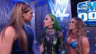 Shotzi Confronta a Aliyah & Raquel Rodriguez en Backstage - WWE SmackDown Español Latino: 20/05/2022