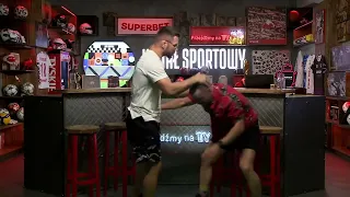 UFC Fighter Mateusz Gamrot chokes out TV host #ufc #mma #ufcrussia  #submission #shorts #viralshorts