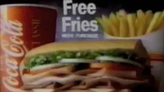 Hardee's subs commercial - 1991