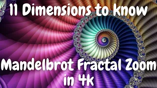 Dimensions you must know about -11 | Mandelbrot Fractal Zoom | 4k 60fps | 2160 X 3840 pixels |