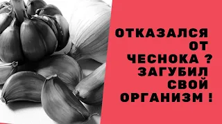 Чеснок. Кто отказался от него, тот загубил организм !