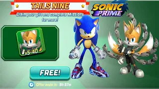 Sonic Forces - Tails Nine Free Cards Sonic Prime Event Update - All 68 Characters Unlocked Gameplay