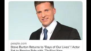 Daytime Today: Steve Burton to Days!