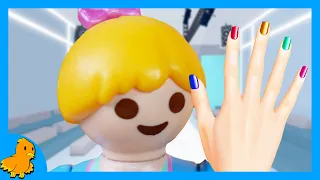 Playmobil Familie Vogel: Hannahs neue Fingernägel!💅Gewinnt sie die Nägel-Show? Roblox