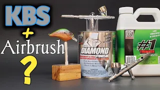 How to clear Coat Fishing Lures, Spraying KBS Clear Diamond Finish & KBS #1 Thinner