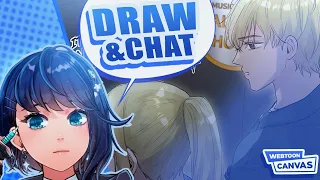 【WEBTOON】From 3D to line without sketch?【DRAW & CHAT】Ep. 33-1 ✨🌙