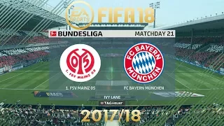 FIFA 18 FSV Mainz 05 vs FC Bayern München | Bundesliga 2017/18 | PS4 Full Match