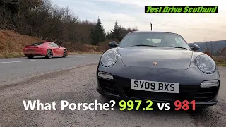 Porsche 997 Carrera 911 vs 981 Cayman / Boxster - What Porsche to buy? Review and Drive