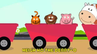The Farmer In The Dell | Popular Kids Nursery Rhyme in HD With Sing a long Lyrics