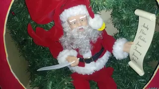 25 days of Christmas day 18: Gemmy animated Santa in Wreath