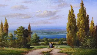 How I Paint Landscape Just By 4 Colors Oil Painting Landscape Step By Step 32 By Yasser Fayad