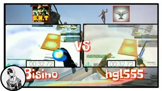 ► Parkour CF: ( Parkour II / Taichi Space ) | Bisino Vs. hgl555 | Who is Fastest? ● (Space Jump) ✔