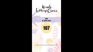 Kerala Lottery Guessing, 27-April-2023