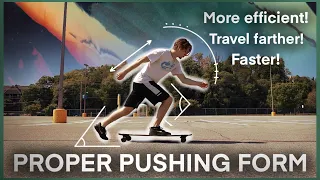 YOU'RE PUSHING WRONG | How to push a skateboard with proper form (Efficient and FAST)