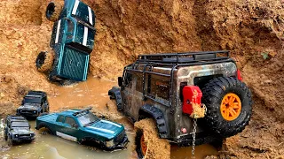 TEJEBAK DITANJAKAN BERLUMPUR🔥‼️ RC offroad memaksa naik sampai lepas gardan