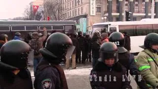 Украинский  Евромайдан   11. 12 .2013 Противостояние . Ukrainian opposition maidan 11. 12 .2013