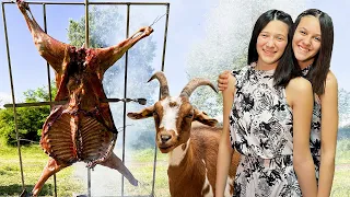 Goat Roasted in the Nature in an unusual way #cooking_goat #cooking_goat_recipe #goat_recipe