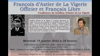 OFFICIER ET FRANCAIS LIBRE  - François d'ASTIER de LA VIGERIE