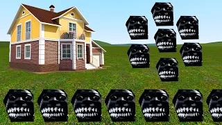 UnknownFamily Vs Houses!!! - Garry's Mod