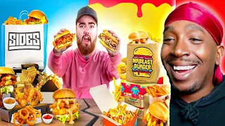 Reaction To The SIDEMEN vs MR BEAST BURGER Mukbang!