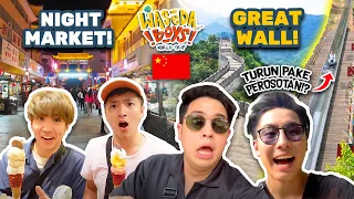 CHINA NIGHT MARKET + NAIK PEROSOTAN DARI ATAS GREATWALL!? | WASEDABOYS WORLD TRIP 33