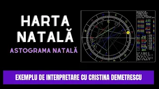 Astrograma natală - harta natala - Exemplu de interpretare cu Cristina Demetrescu