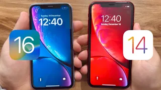 iOS 14 vs iOS 16 - IPhone Xr