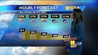 Cold air to move in, bringing overnight snow chance