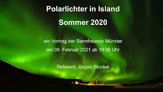 Polarlichter über Island | Vortrag: Jürgen Stockel, Sternfreunde Münster